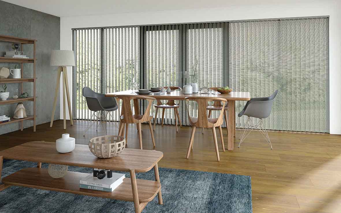Designer Fabric Monterey Shale 90mm Vertical Blind